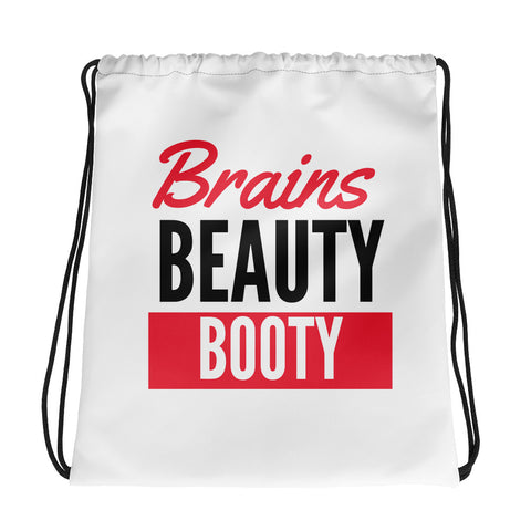 Brains Beauty Booty Drawstring bag - Success Love Beauty LLC