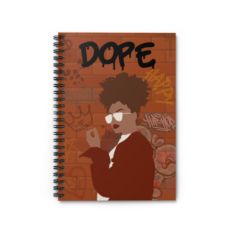 Dope Graffiti Spiral Notebook - Ruled Line - Success Love Beauty LLC