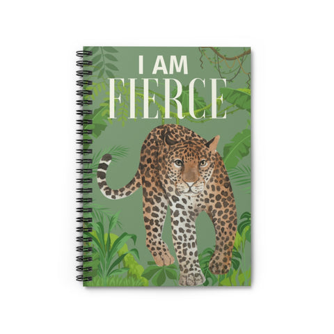I Am Fierce Spiral Notebook - Ruled Line - Success Love Beauty LLC
