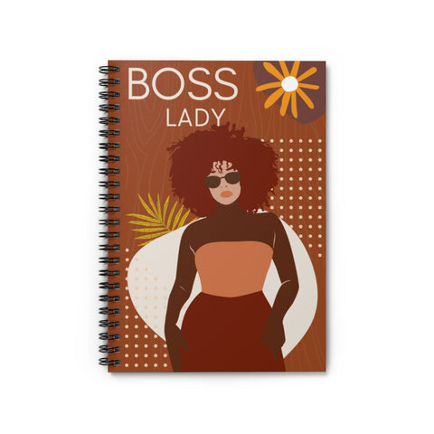 Boss Lady Spiral Notebook - Ruled Line - Success Love Beauty LLC