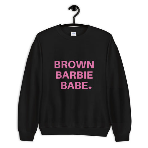Brown Barbie Babe Sweatshirt - Success Love Beauty LLC