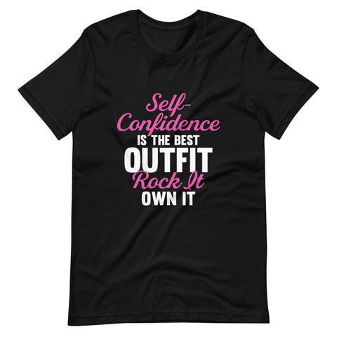 Self Confidence T-Shirt (Black) - Success Love Beauty LLC