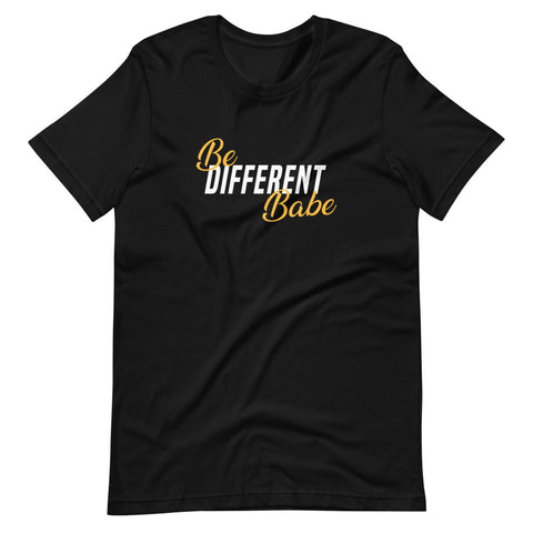 Be Different Babe T-Shirt (Black) - Success Love Beauty LLC